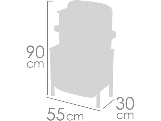 DE CUEVAS SPECCHIERA LEGNO CON SGABELLO VERONA 77X37X110 H