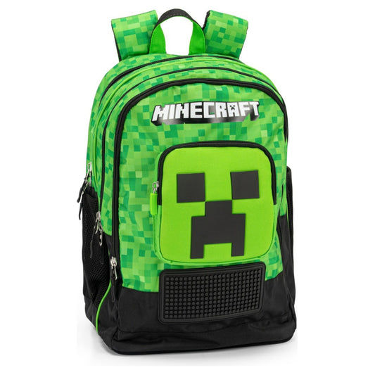 Zaino Scuola Organizzato Pixel Minecraft