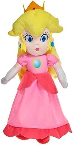 WHITEHOUSE LEISURE Super Mario Bros - Peluche Principessa Peach - Amarena (35cm)