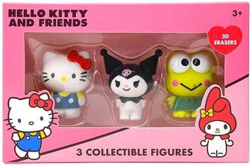 Hello Kitty gomme 3D pack 3pz