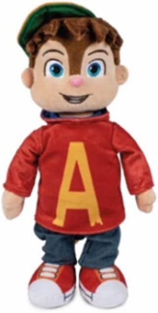 Peluche ALVIN SUPERSTAR Scoiattolo - Da Alvin e i Chipmunsk - Pupazzo 30 cm