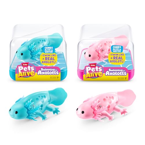 Pets Alive Axolotls acquatici di ZURU, Axolotl robotizzato che nuota, animale elettronico, giocattolo estivo da piscina, giocattolo da bagno