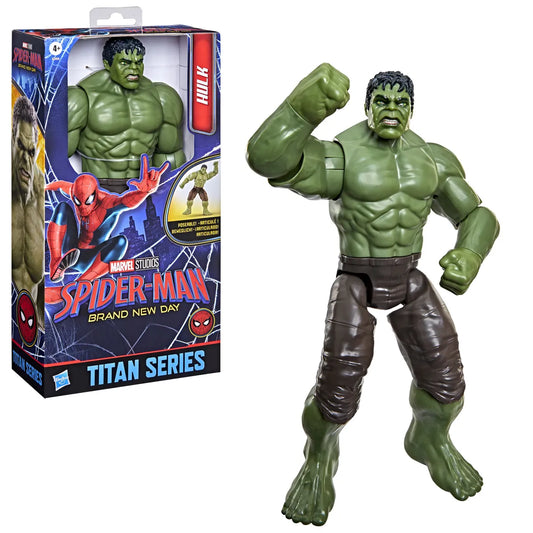Hasbro marvel spider-man: brand new day, titan series, hulk