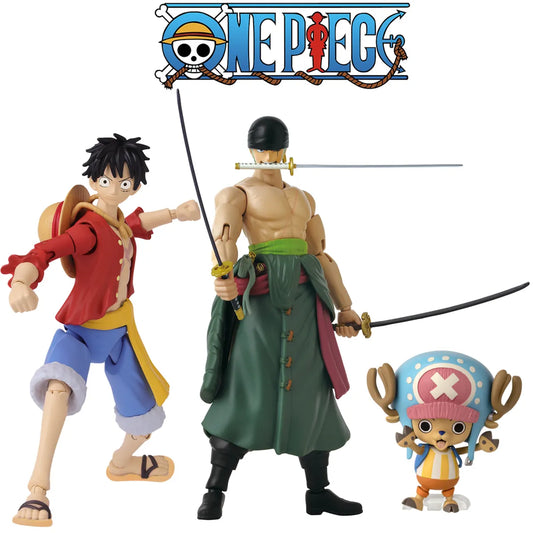 One piece – set 3 action figure 17 cm con accessori