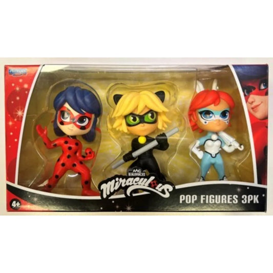 Miraculous ladybug – set 3 figurine versione pop
