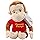 Generico Curious George's Peluche Scimmia con Maglietta Rossa, Morbido e Soffice, 25 cm, da 0 Mesi per Geroge's Fun