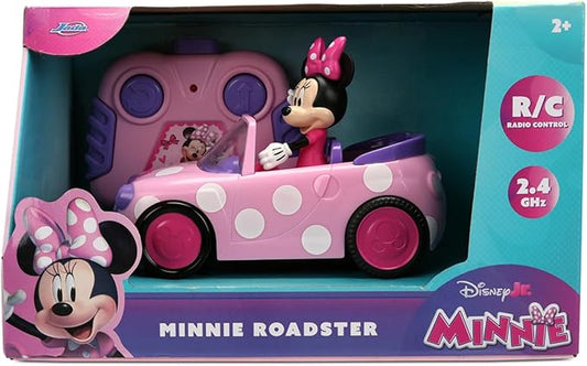 Disney Minnie RC Roadster 1:32 – Auto Radiocomandata di Minnie Mouse con Telecomando, Design Ufficiale Disney,