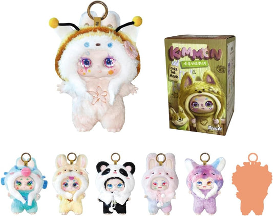 KIMMON Peluche da collezione Blind Box - Serie Dreams of The Wilderness, articolabile, 6 figure + 1 segreto, 16-17 cm, 1 pezzo casuale (Deqube 920D00311)