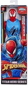 Hasbro Marvel Avengers - Scarlet Spider (Action Figure 30cm con Blaster Titan Hero Blast Gear)