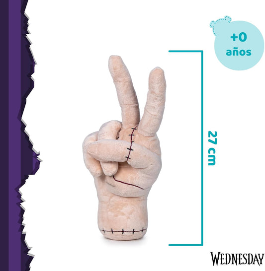 Famosa Softies - Peluche Mano Cosa 27 cm della serie Wednesday di successo di Netflix, Modello Vincitore, per ragazzi e ragazze a partire da 0 anni (760024504)