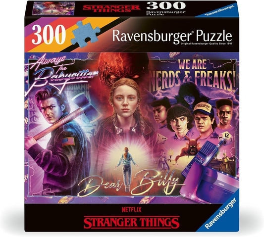 Ravensburger Puzzle Stranger Things, 300 Pezzi – Puzzle Adulti +14 anni, 27 x 39 cm, Puzzle per Adulti Stranger Things, Collezione 300 Pezzi, Idee Regalo Stranger Things