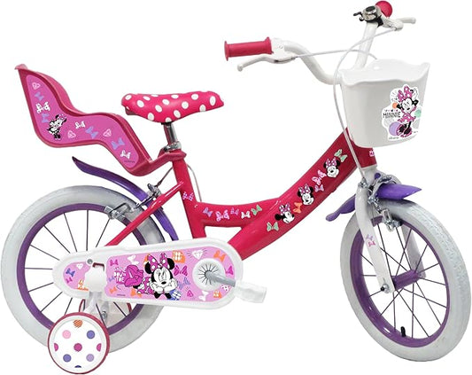 Tecnobike Shop Bici per Bambina Bicicletta Denver Albri Minnie- Taglia 14 pollici