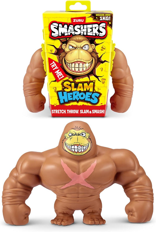Smashers SLAM Heroes di ZURU, gorilla giocattolo allungabile per bambini