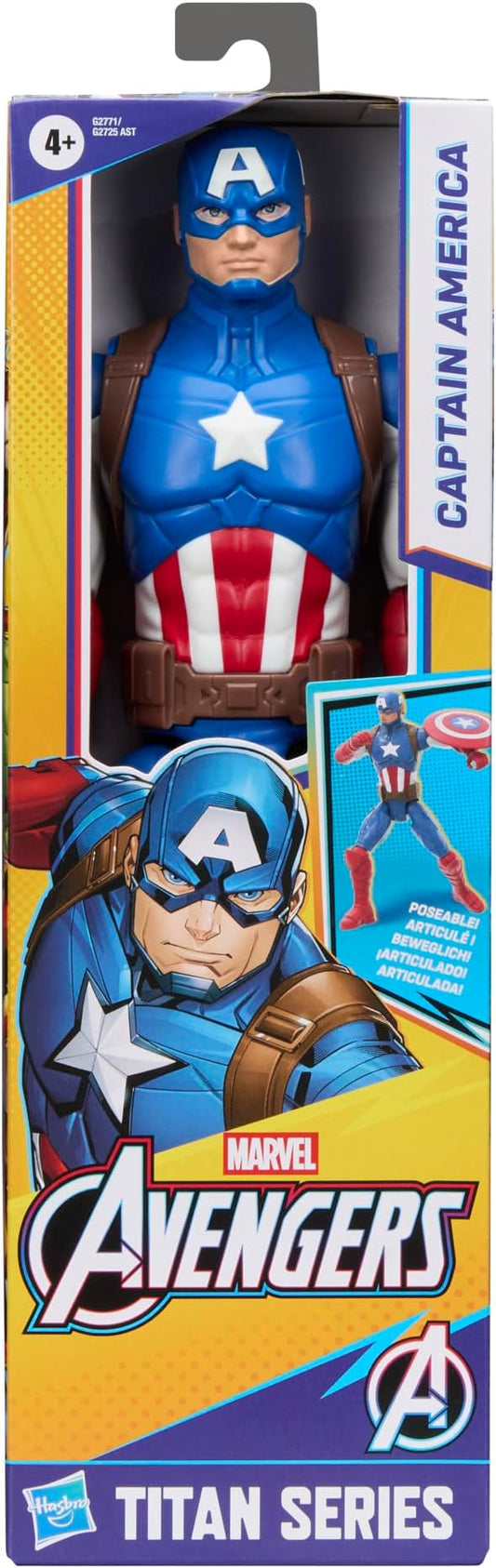 AVENGERS Hasbro Marvel, Titan Series, Captain America, Action Figure