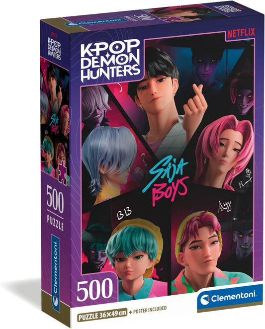 Clementoni Puzzle 500 Pezzi SAJA BOYS KPOP