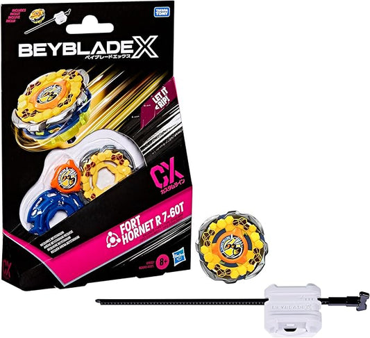 Beyblade X, Starter Pack, Courage Dran S 6-60V CX, trottola e Lanciatore