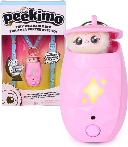 Peekimo, Animale Domestico Interattivo e Accessorio Indossabile Rosa, 5+