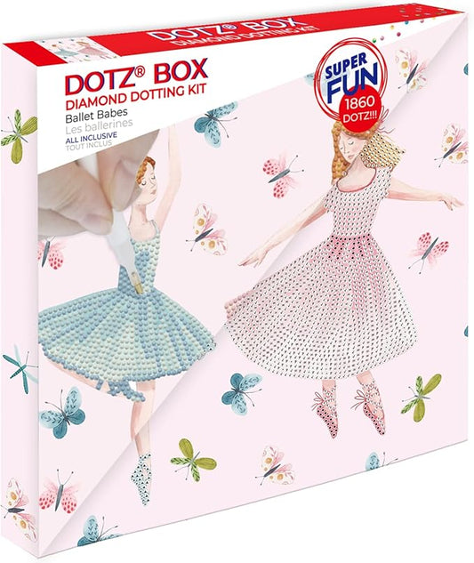 DIAMOND DOTZ Ballet Babes Dotz Box Dance Diamond Painting Kit per adulti – Diamond Art Kit rilassante creativo con gemme Dotz 28 x 28 cm