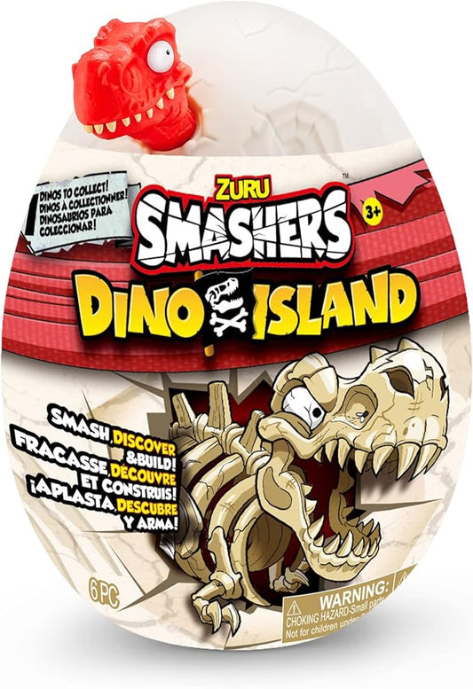 Bizak Smashers Dino Island Nano Uovo Sorpresa, scopri le ossa di Dinosauro all'interno e costruisci il tuo Dinosauro! 7 Diversi modelli da collezionare