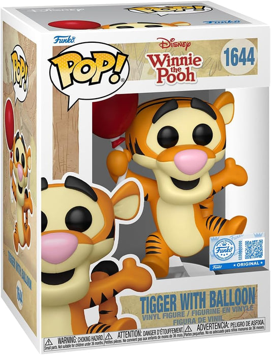 Funko POP! Disney: Winnie The Pooh - Tigger with Balloon - Figura in vinile da collezione - Idea regalo - Prodotto ufficiale - Giocattoli per bambini e adulti - Modello di figura per collezionisti