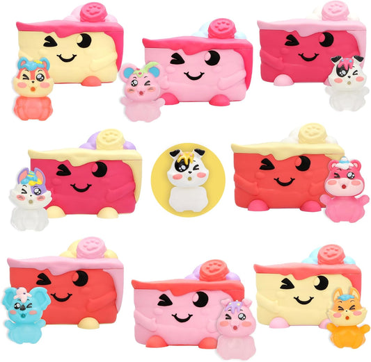 CAKE COLLEZIONABILI Rompi, Scopri, Cresci! Animaletti con accessori che escono da una torta e crescono quando li nutri con lo slime. Bambini dai 5 anni in su