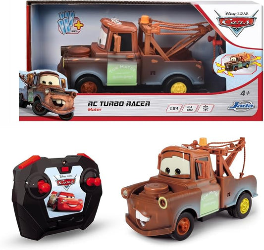 RC Cars Cricchetto 1:24 con Funzione Turbo – Auto Radiocomandata Disney Pixar Cars, Scala 1:24, con Telecomando, 203084039, Giocattolo per Bambini dai 4 Anni in su
