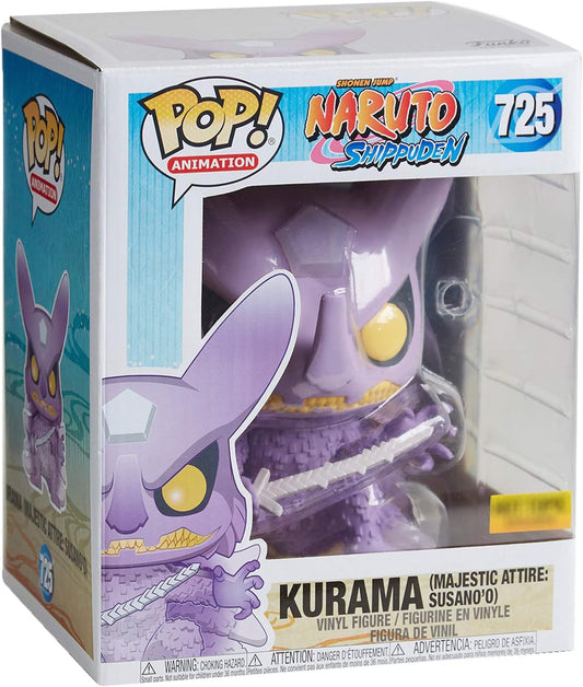 POP Funko Animazione: Shonen Jump Naruto Shippuden #725 - Kurama Majestic Attire Susano'o 6 Inch Exclusive Bundled with Free Pet Compatible .5mm Extra Rigged Protector