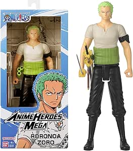 BANDAI - Anime Heroes - One Piece - Action figure Anime Heroes Mega 30 cm Zoro