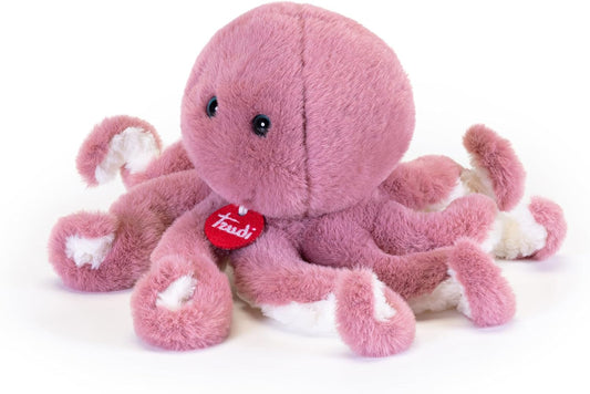 Trudi Polpo cipria Polpo peluche mare da regalo, animali sottomarini e spiaggia. Polipo | 11x24x11cm taglia S | Sealife Depth | modello