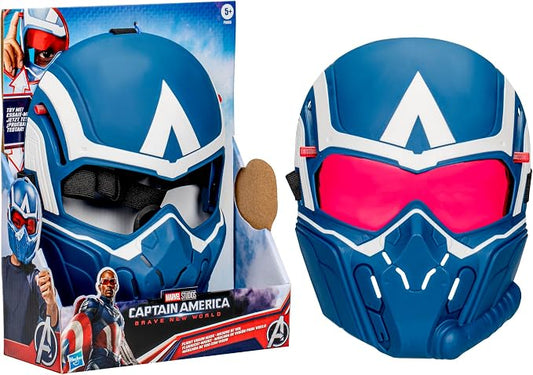 Hasbro Marvel Studios, Maschera di Captain America, Ispirata al Film Brave New World, Adatta al Gioco di Ruolo a Tema Supereroi, Per Bambini e Bambine dai 5 Anni in Su