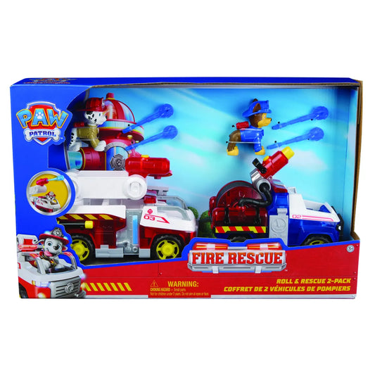 Paw patrol fire rescue confezione 2 action figure