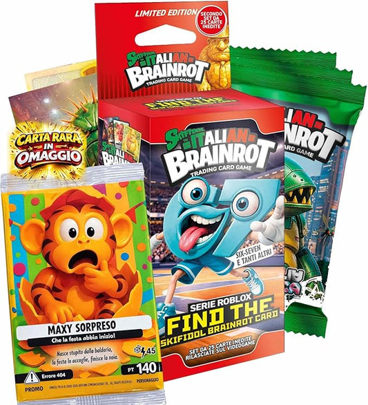 Generico Skifidol Italian Brainrot Roblox Serie 1 – con Carta Promo Special Maxi Sopreso – Carte Collezionabili Brainrot