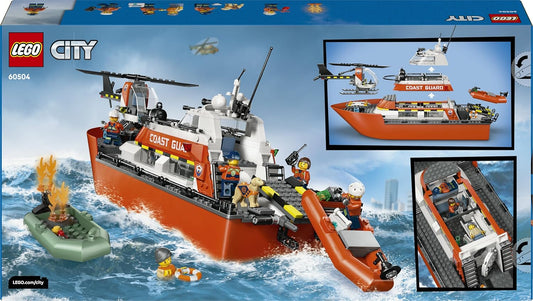 LEGO City Coast Guard Rescue Boat & Helicopter Toy