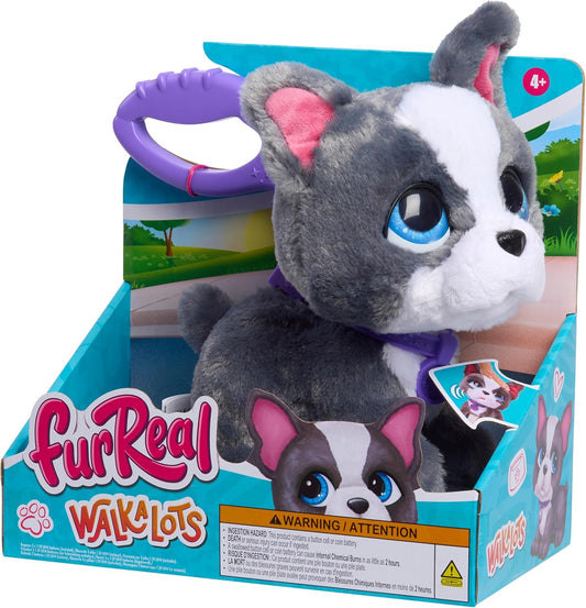 Just Play Peluche interattivo di Bulldog francese furReal Walk-A-Lots