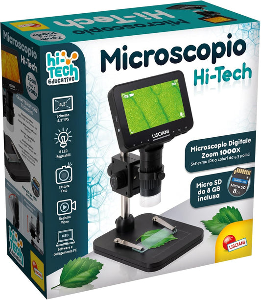 Lisciani Giochi - Hi tech Educativo Microscopio, 109869