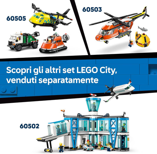 LEGO City Coast Guard Rescue Boat & Helicopter Toy