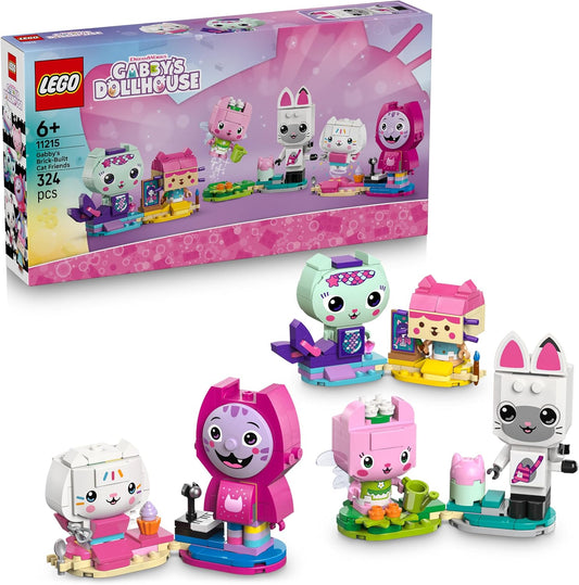 LEGO La Casa delle Bambole di Gabby Gli Amici Gattini di Gabby - Gioco Creativo con 6 Animali Giocattolo tra cui Siregatta e Gattina Fatina con Supporti - Regalo per Bambine e Fan da 6 Anni - 11215