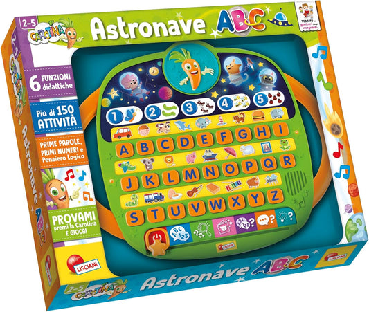 Liscianigiochi- Carotina Astronave ABC, 95063, dai due ai 5 anni