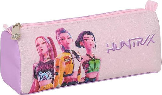K-POP Demon Hunters – ICONIC – Astuccio con cerniera e scomparto – Astuccio per bambini, ideale per bambini in età scolare, comodo e versatile, resistenza, 21 x 7 x 8 cm