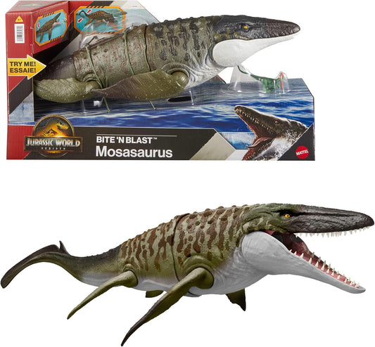 Mattel Jurassic World La Rinascita Mosasauro Morso Letale