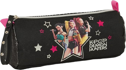 K-POP Demon Hunters - ENERGY - Astuccio con cerniera e scomparto per bambini, ideale per bambini in età scolare, comodo e versatile, resistenza, 21 x 7 x 8 cm