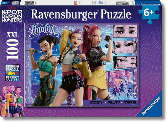 Ravensburger - Puzzle K-Pop Demon Hunters, 100 Pezzi XXL