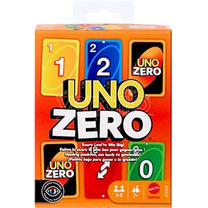 MATTEL UNO Zero - Gioco di Carte Strategico per 2-8 Giocatori, Età 7 , 112 Carte con Simboli Speciali