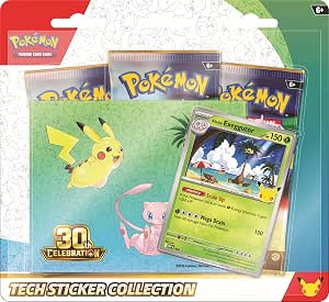 Pokémon TCG: Collezione di adesivi tecnologici per 30a celebrazione