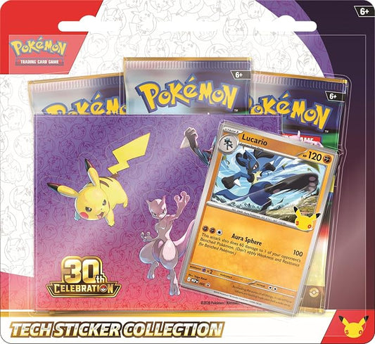 Pokémon TCG: Collezione di adesivi tecnologici per 30a celebrazione
