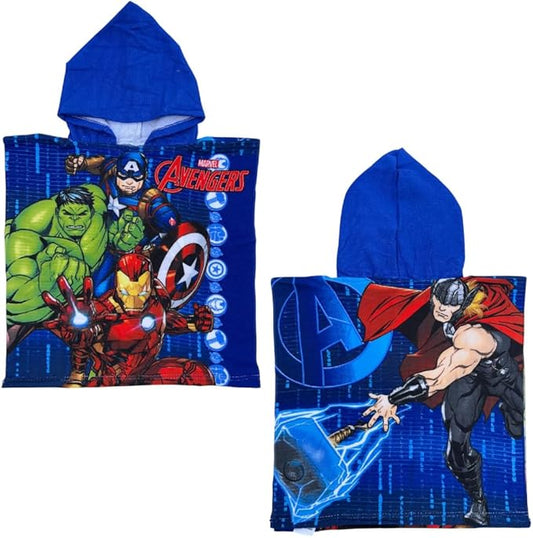Poncho mare accappatoio per bambini in microfibra di poliestere dimensioni 50 x 100 cm spiaggia piscina