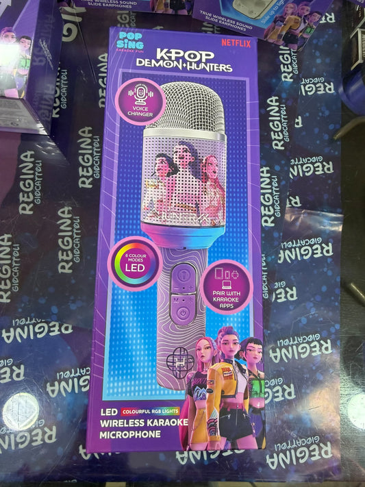 K-POP MICROFONO UFFICCIALE A LED WIRELESS KARAOKE