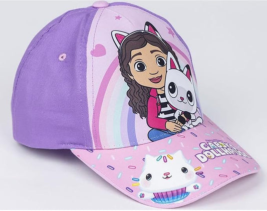Gabby's Dollhouse - Cappellino per bambini con visiera, colore rosa,