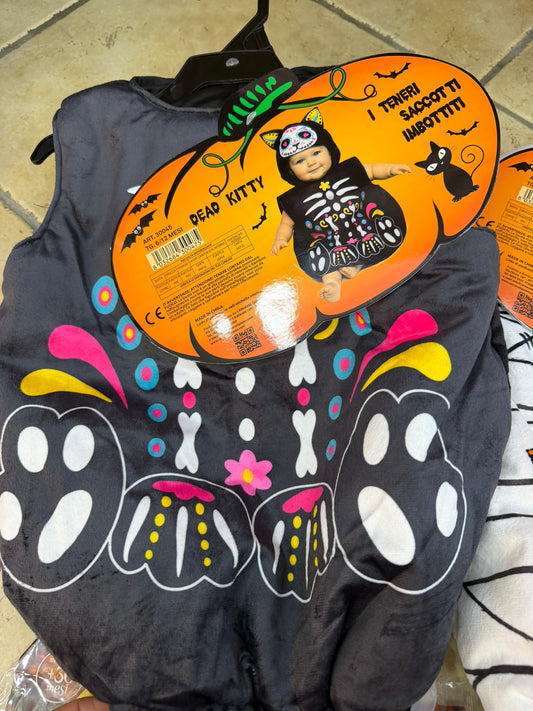 HALLOWEN GATTO NERO 6-12 MESI