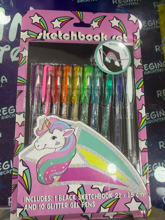 SET UNICORNO PENNE E QUADERNO